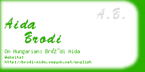 aida brodi business card